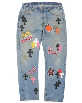 1 of 1 Matty Boy Cross Patch Jeans