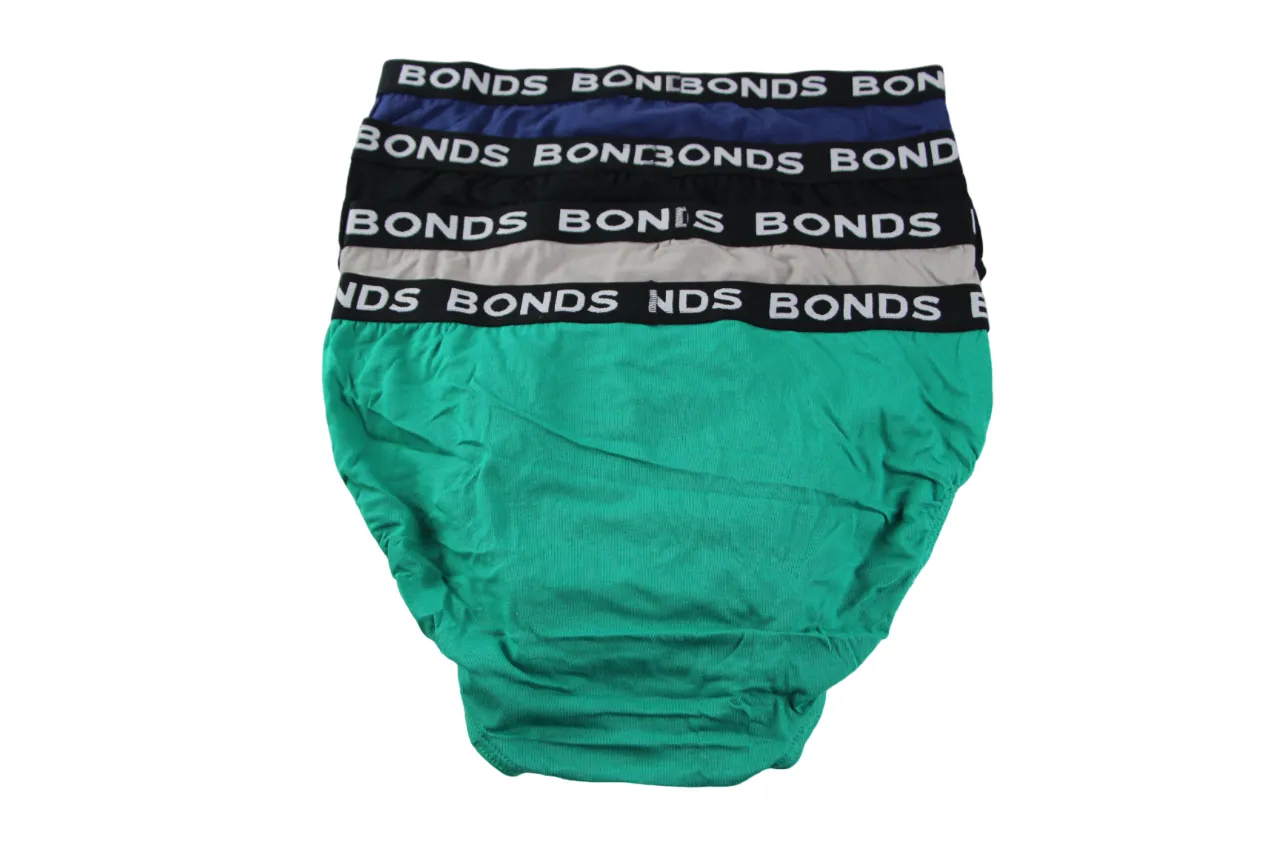 16 X Bonds Mens Hipster Briefs Multicoloured/Black Band As1