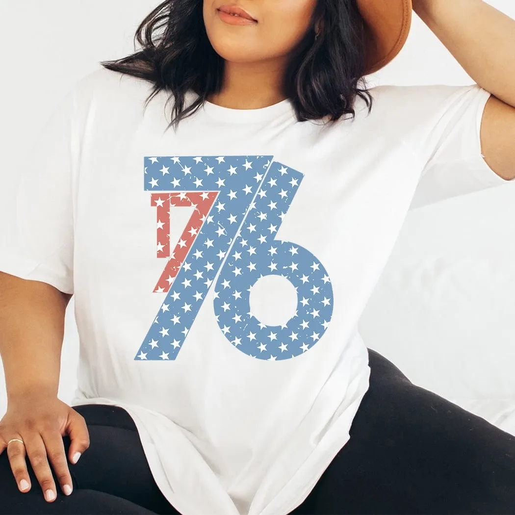 1776 Patriotic Graphic T-Shirt - WE300