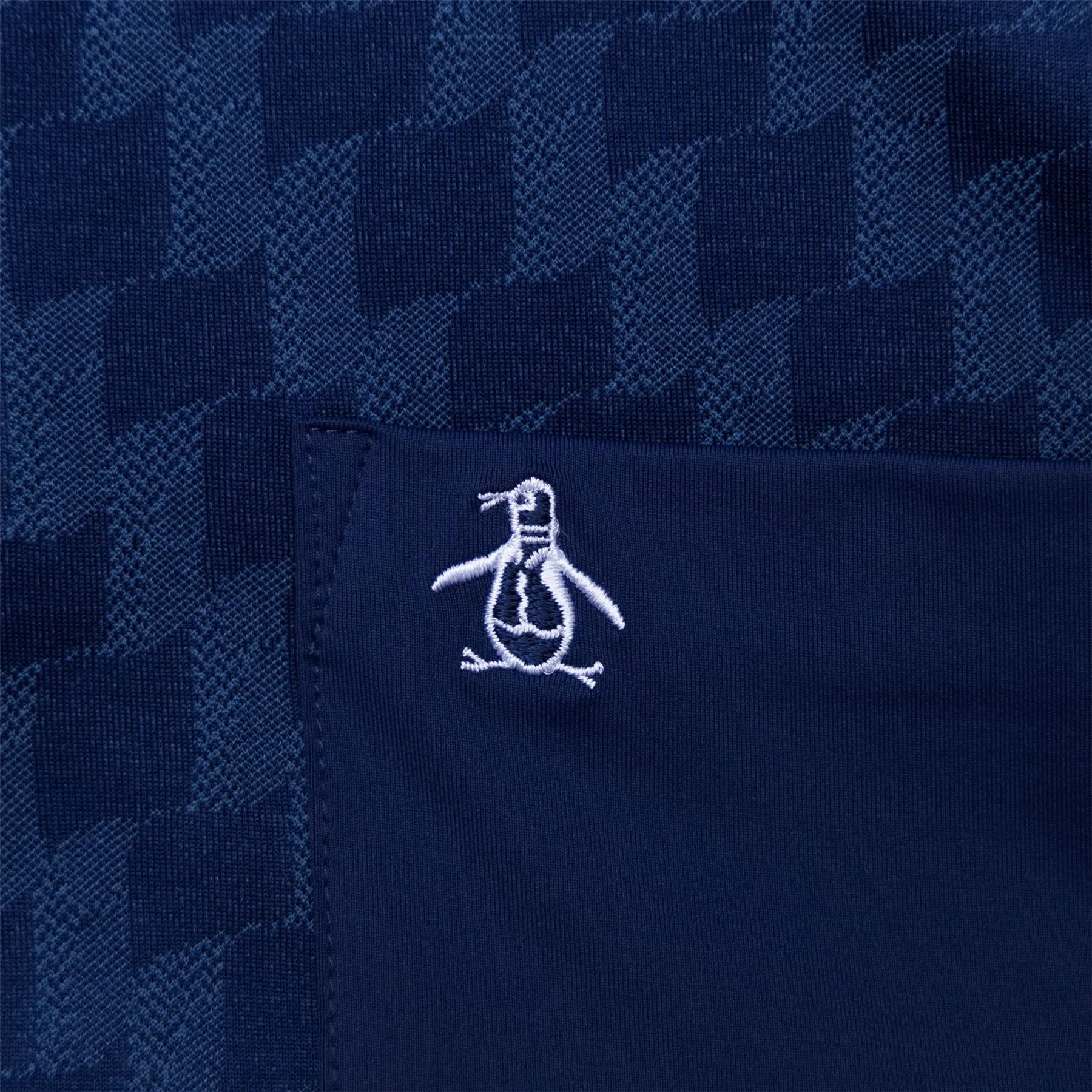 50s Colour Block Jacquard Polo Astral Night - SS23