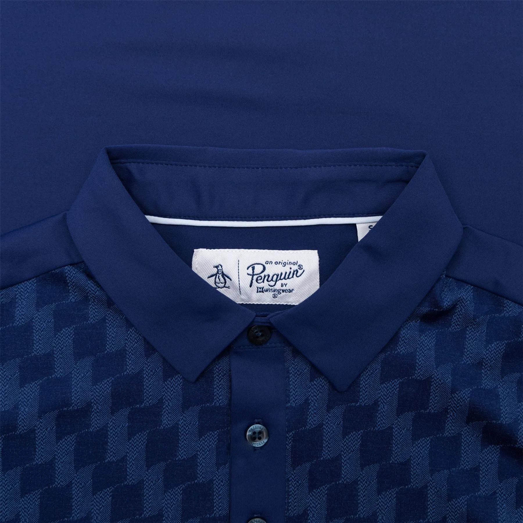 50s Colour Block Jacquard Polo Astral Night - SS23