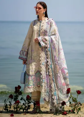 Alif By AJR Couture Signature Luxury Embroidered Lawn 3 Piece Unstitched Suit AJRC24ASLL-08 CORALINE