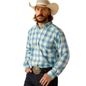 Ariat Men's Pro Princeston Long Sleeve Shirt - Aqua