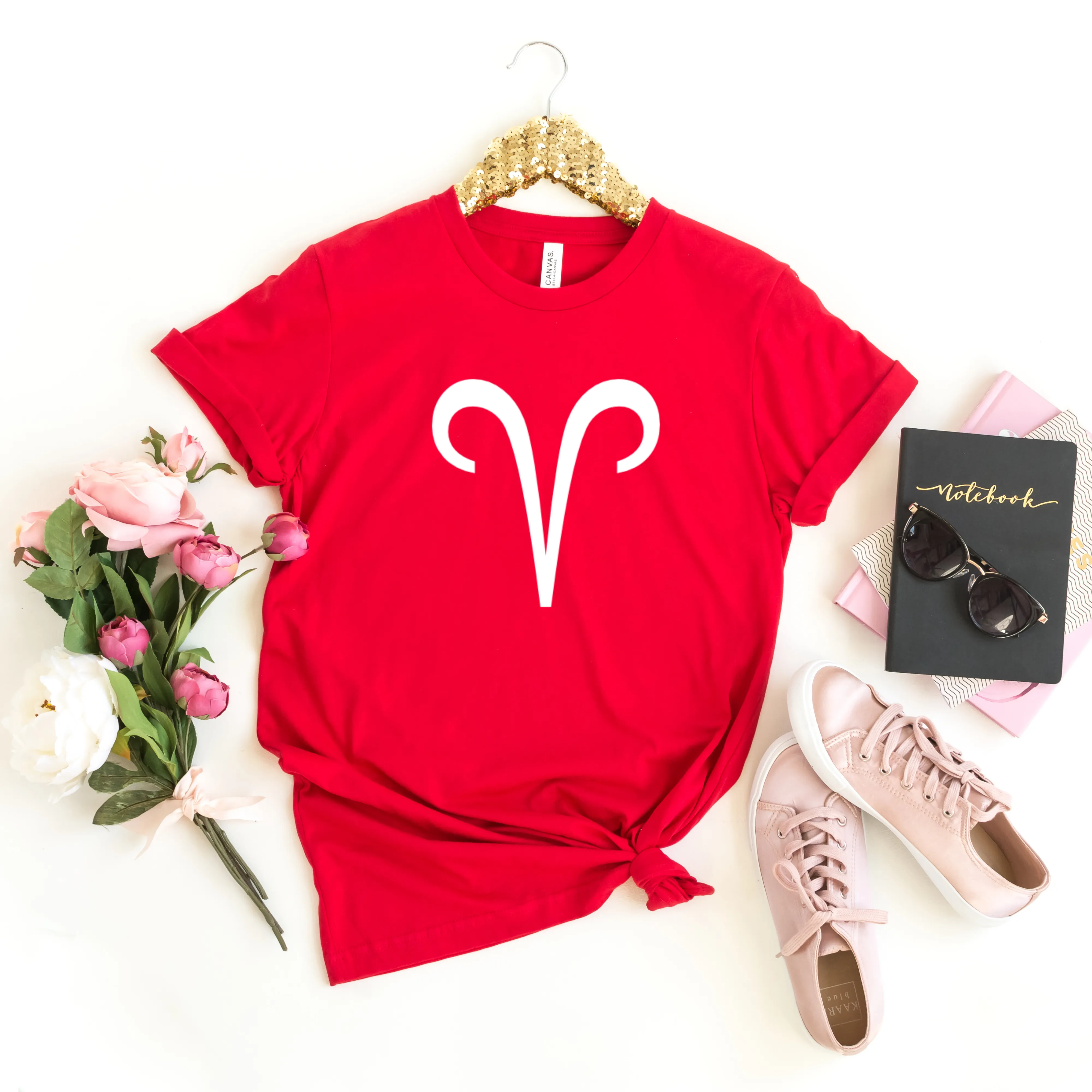 Aries Zodiac Symbol Graphic T-shirt