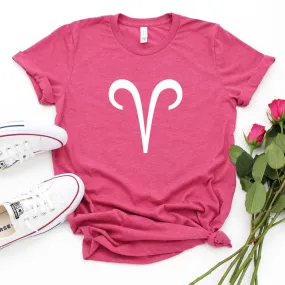 Aries Zodiac Symbol Graphic T-shirt