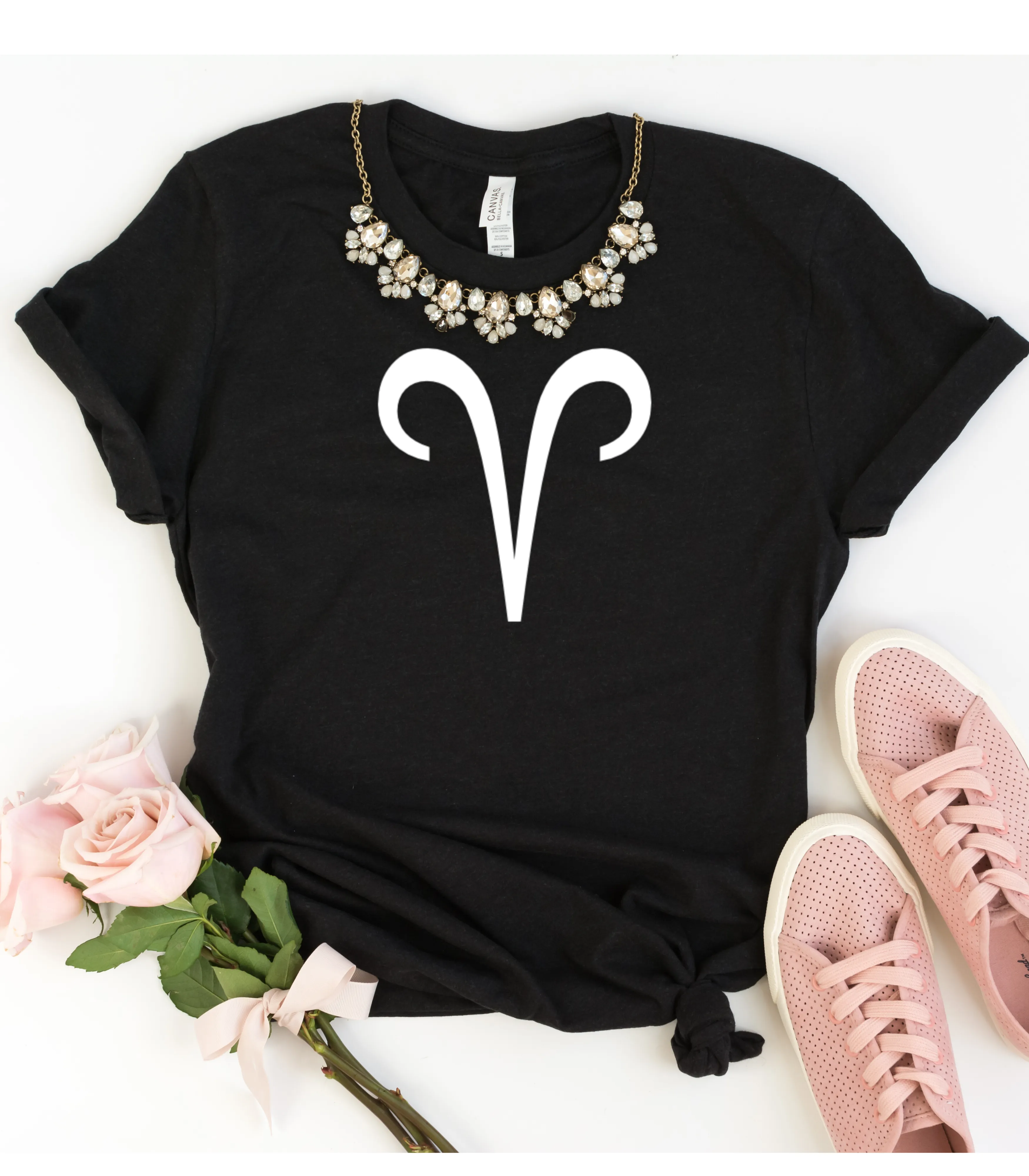 Aries Zodiac Symbol Graphic T-shirt