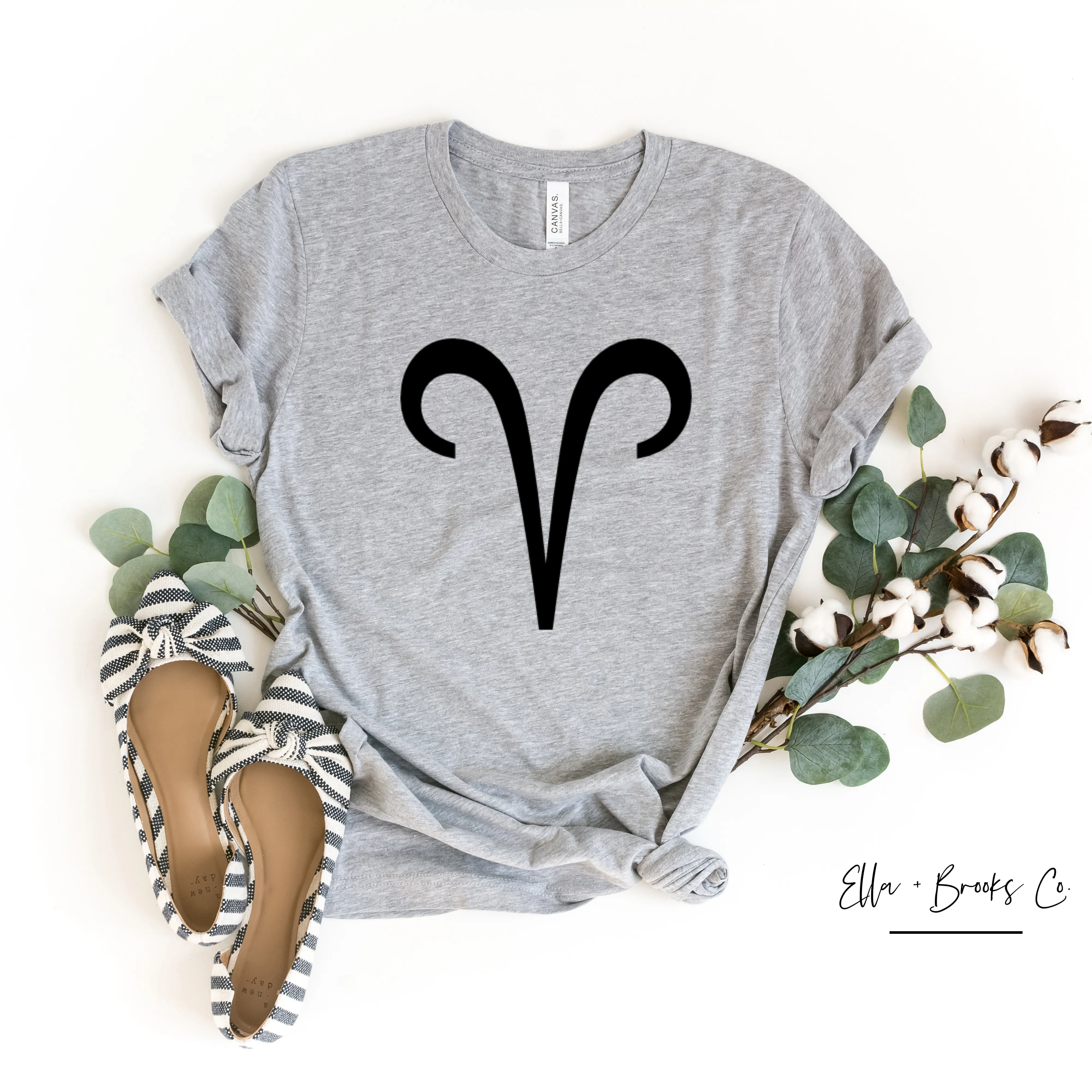 Aries Zodiac Symbol Graphic T-shirt