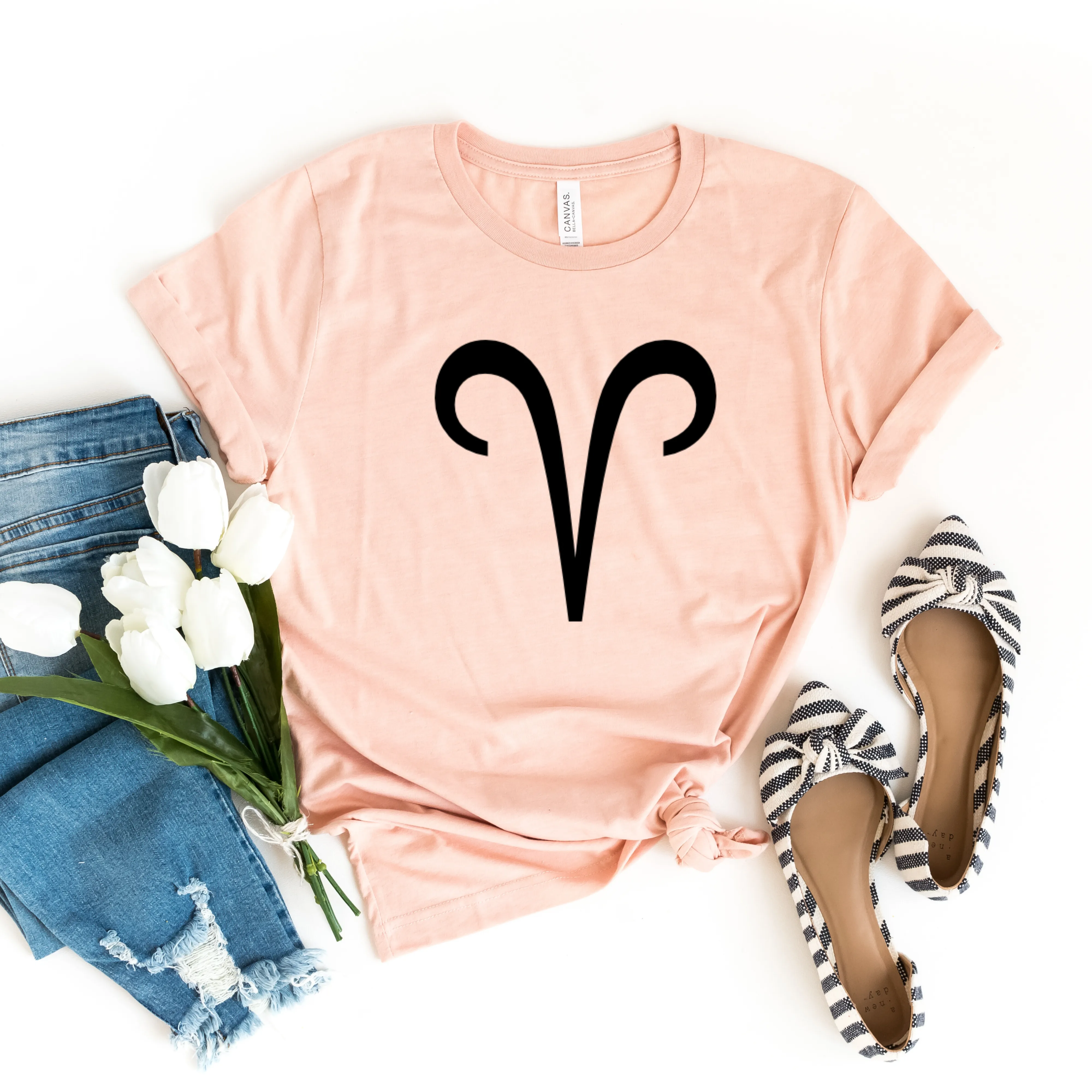 Aries Zodiac Symbol Graphic T-shirt