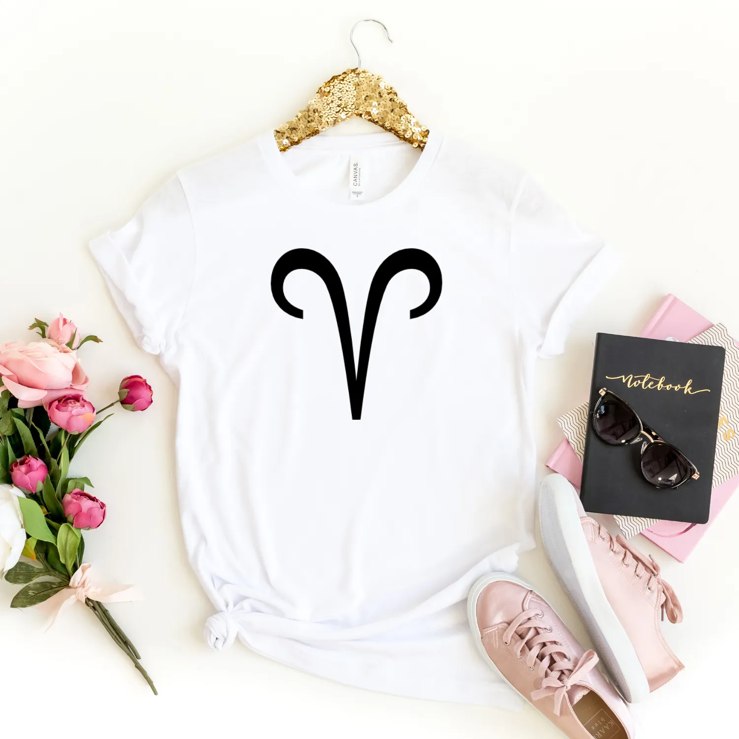 Aries Zodiac Symbol Graphic T-shirt