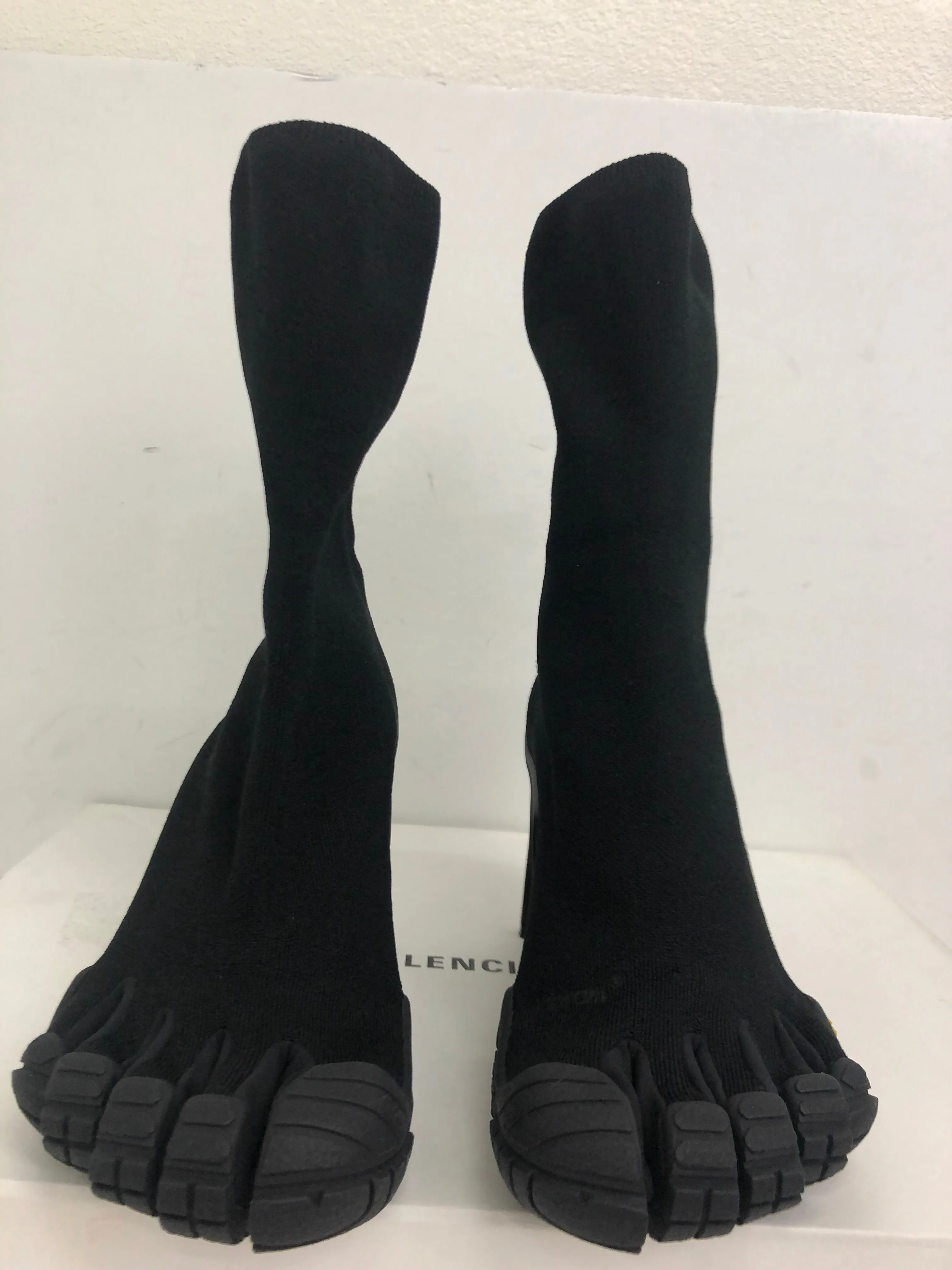 Balenciaga Women's Black Fabric Booties Size 40