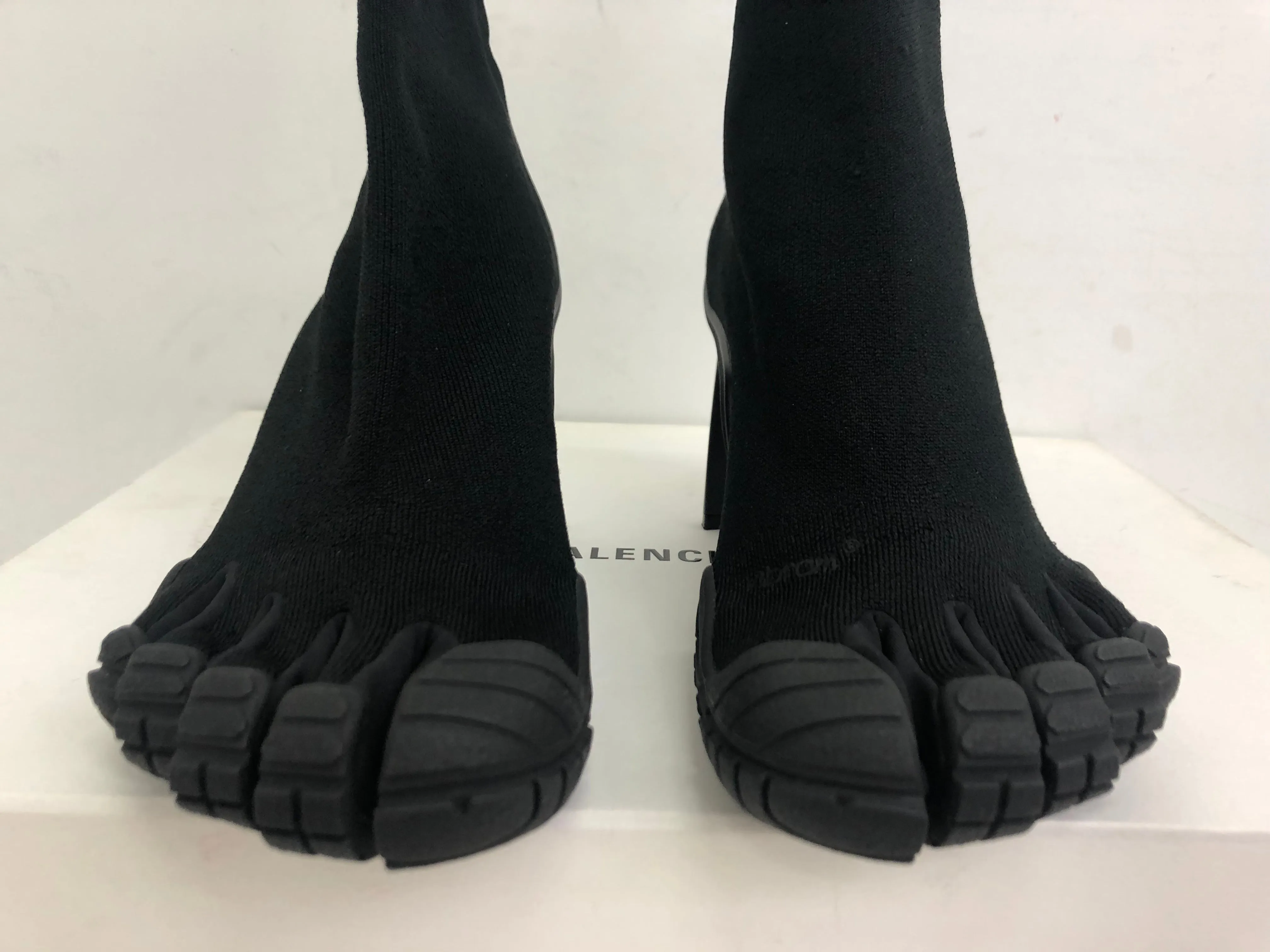 Balenciaga Women's Black Fabric Booties Size 40