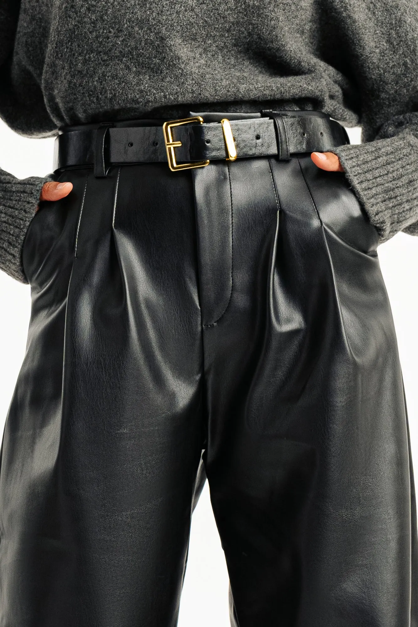 Black Leather Trousers