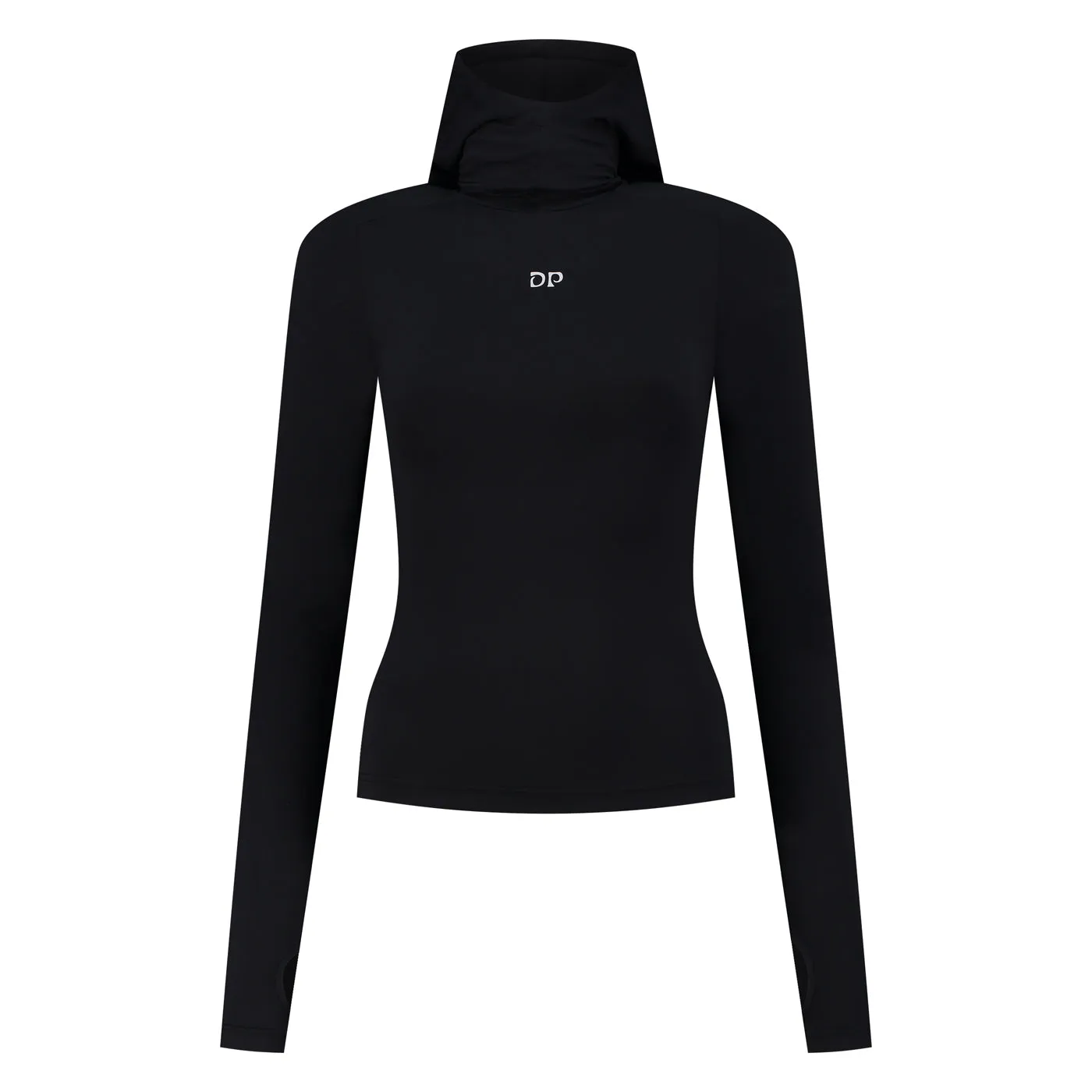 Black Unit Tight Hoodie