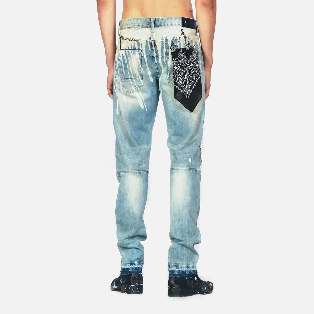 Bleunoir Raw Edge Jeans - Aster Blue