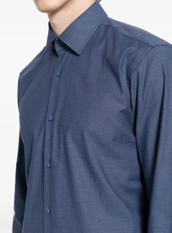 BOSS regular-fit shirt in easy-iron oxford stretch cotton