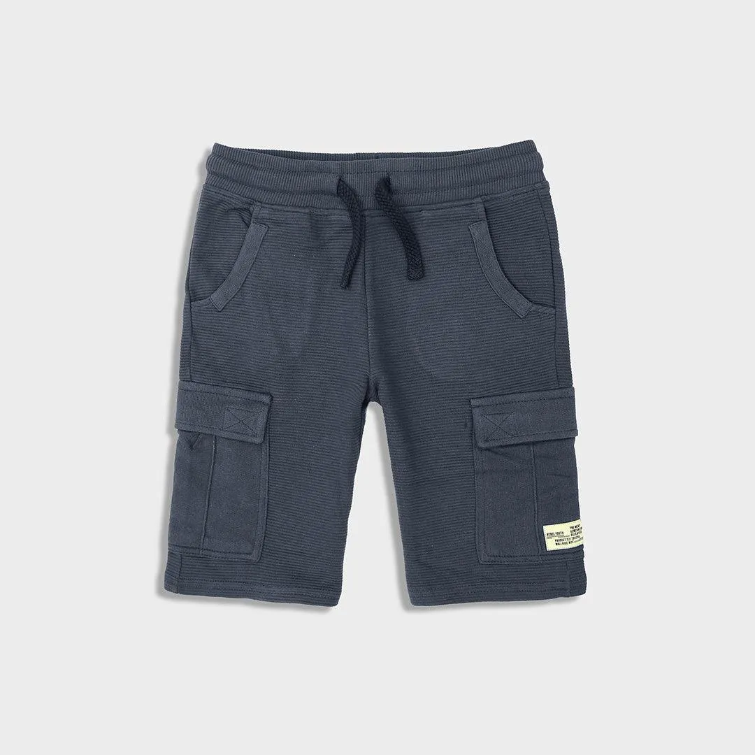 Boys Cargo Pocket Ottoman Jersey Short