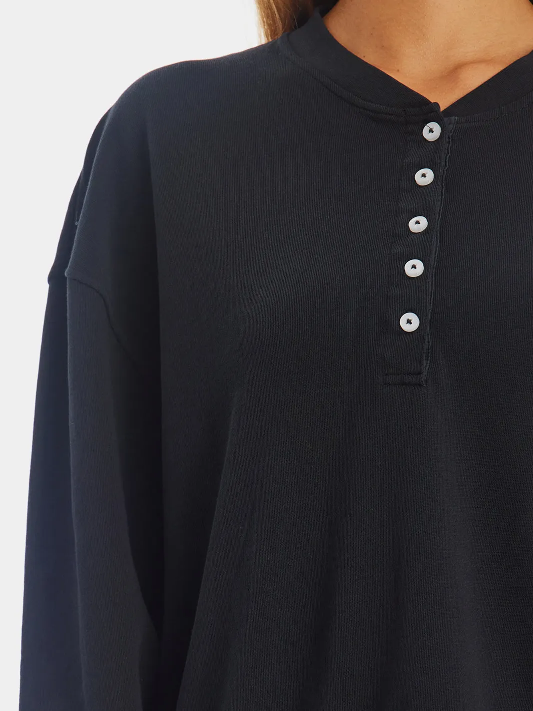 Button Up Crew Sweater