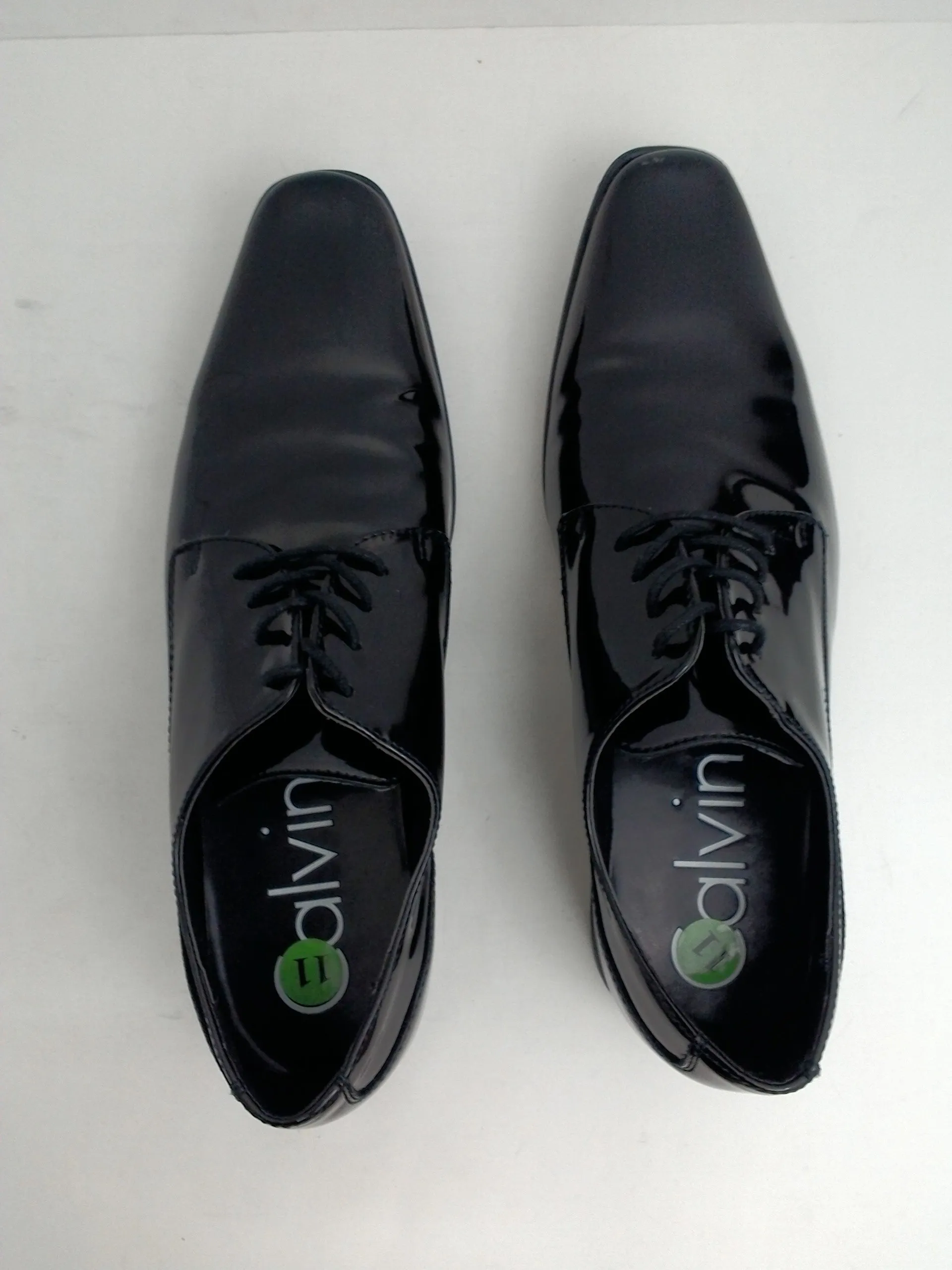 Calvin klein Men's Brodie Black Patent Oxford Size 11 M