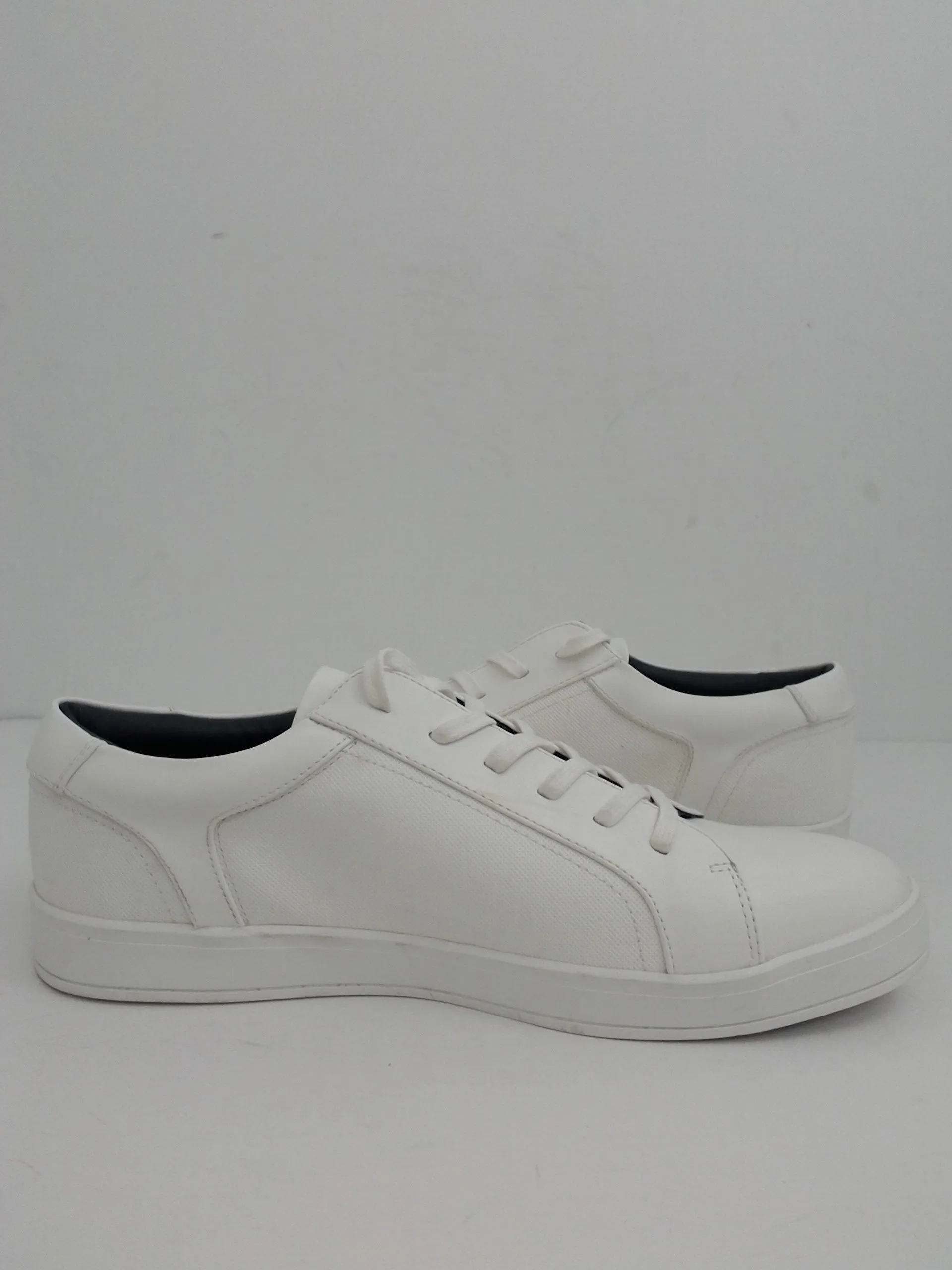 Calvin Klein Men's Designer Shoe White Sneaker 10.5