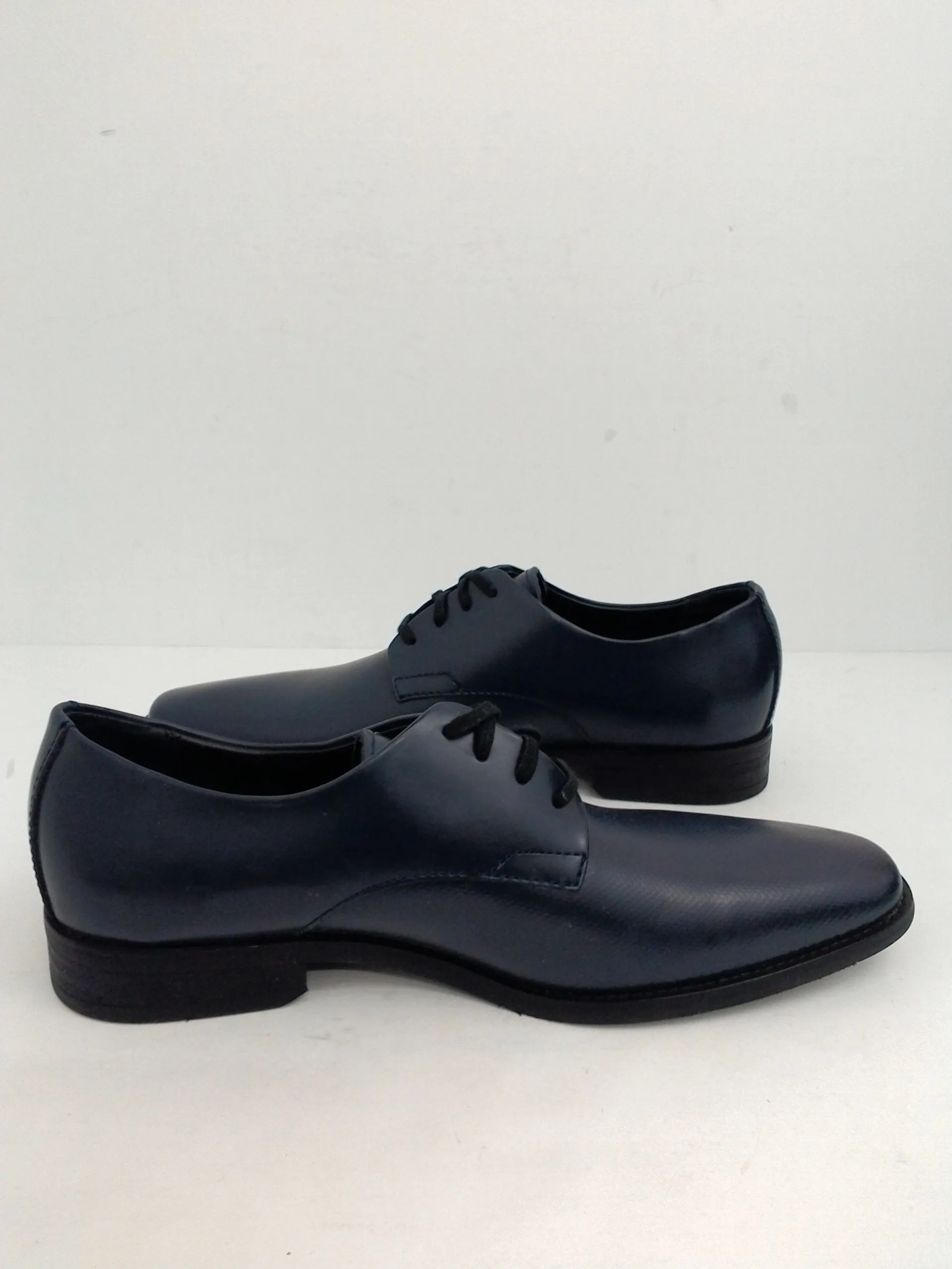 Calvin Klein Men's Ramses (W) Navy Blue Leather Size 9.5