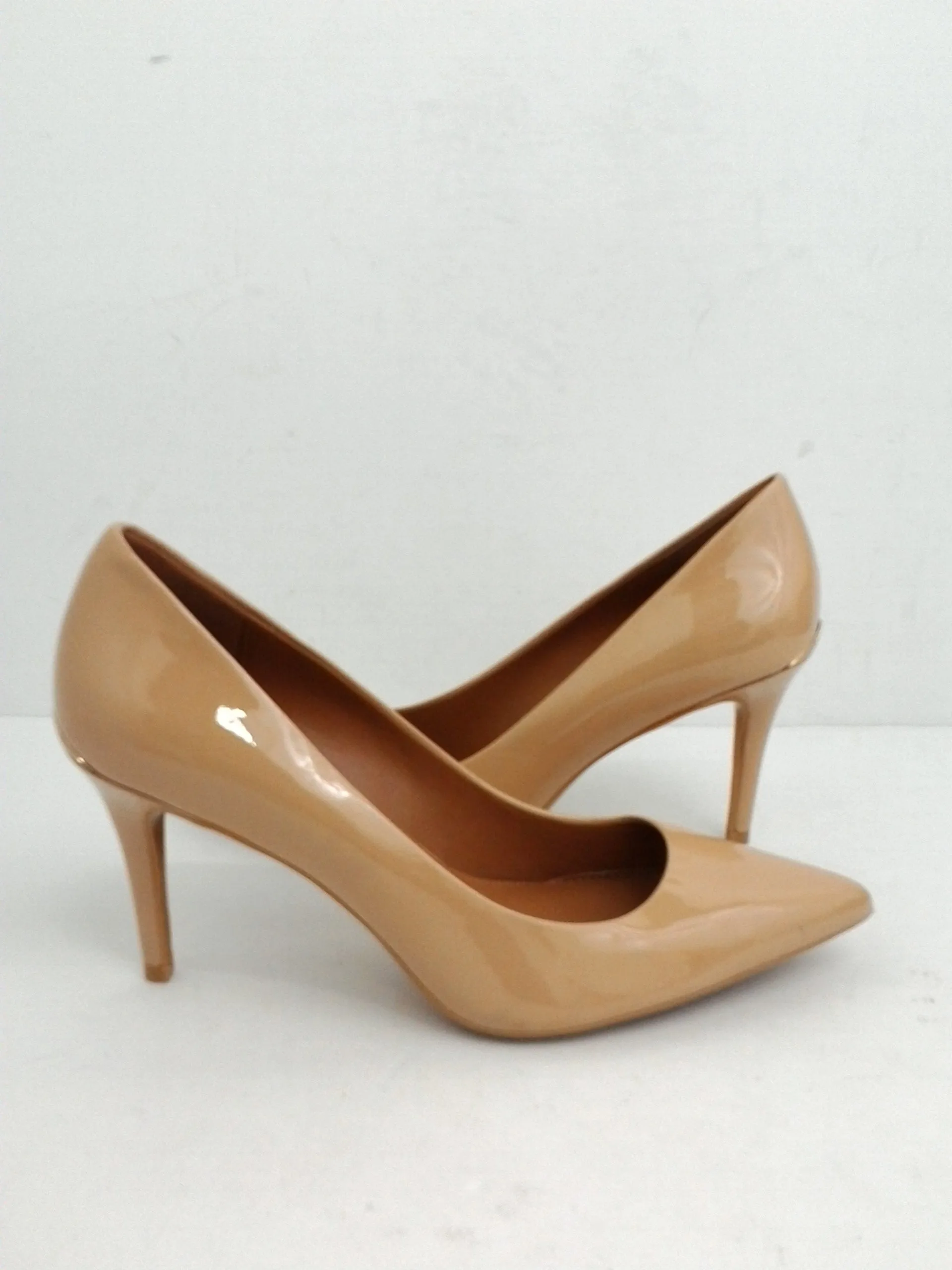 Calvin Klein Women's Gayle Nude Patent Heels Size 9 M