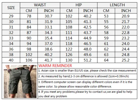 Causal Outdoor Multi Pockets Cotton Men Shorts