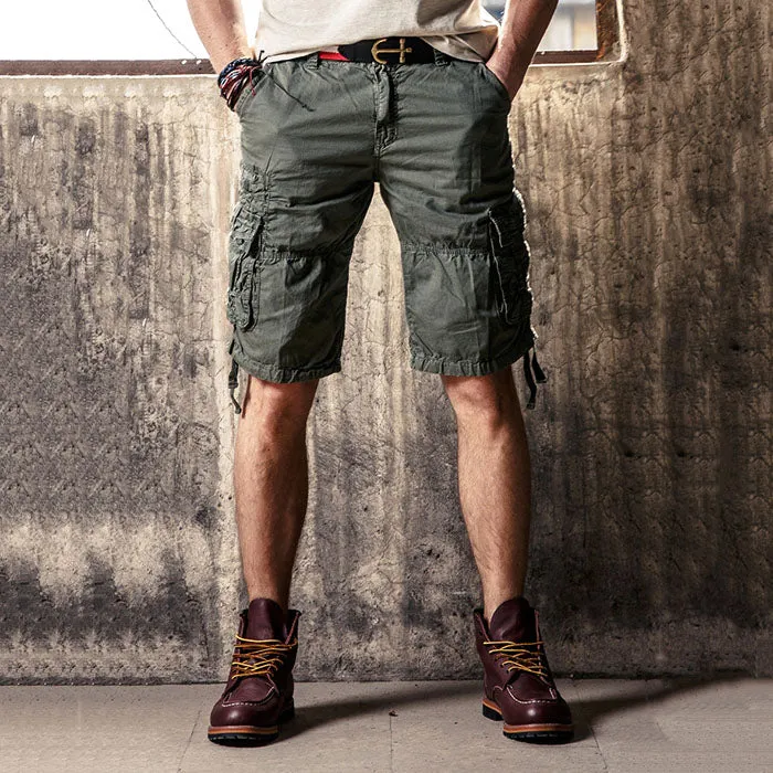 Causal Outdoor Multi Pockets Cotton Men Shorts