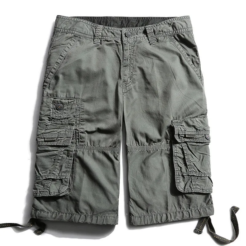 Causal Outdoor Multi Pockets Cotton Men Shorts