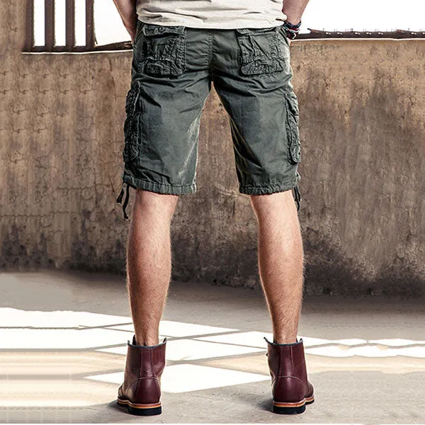 Causal Outdoor Multi Pockets Cotton Men Shorts