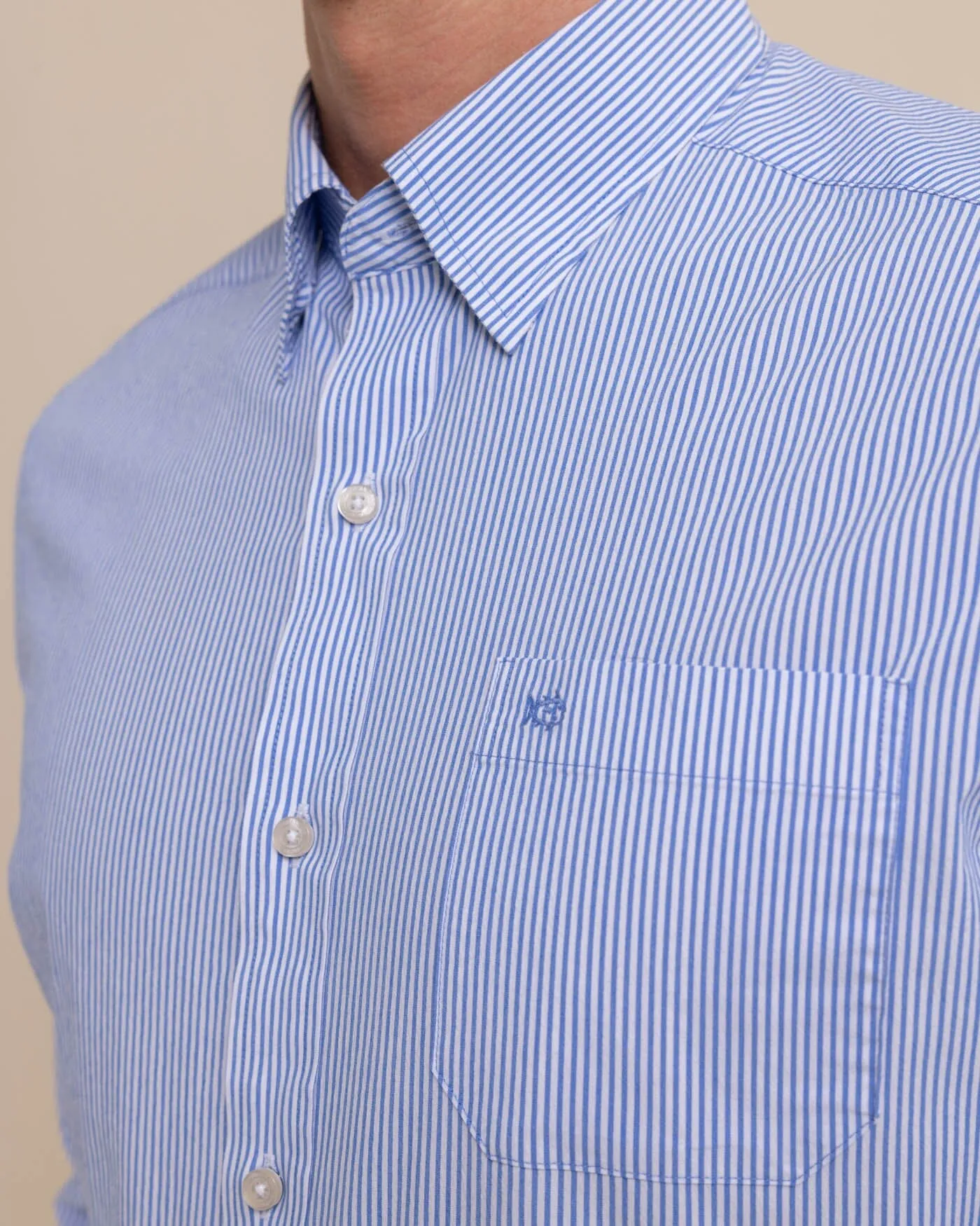 Charleston Granby Stripe Long Sleeve Sport Shirt