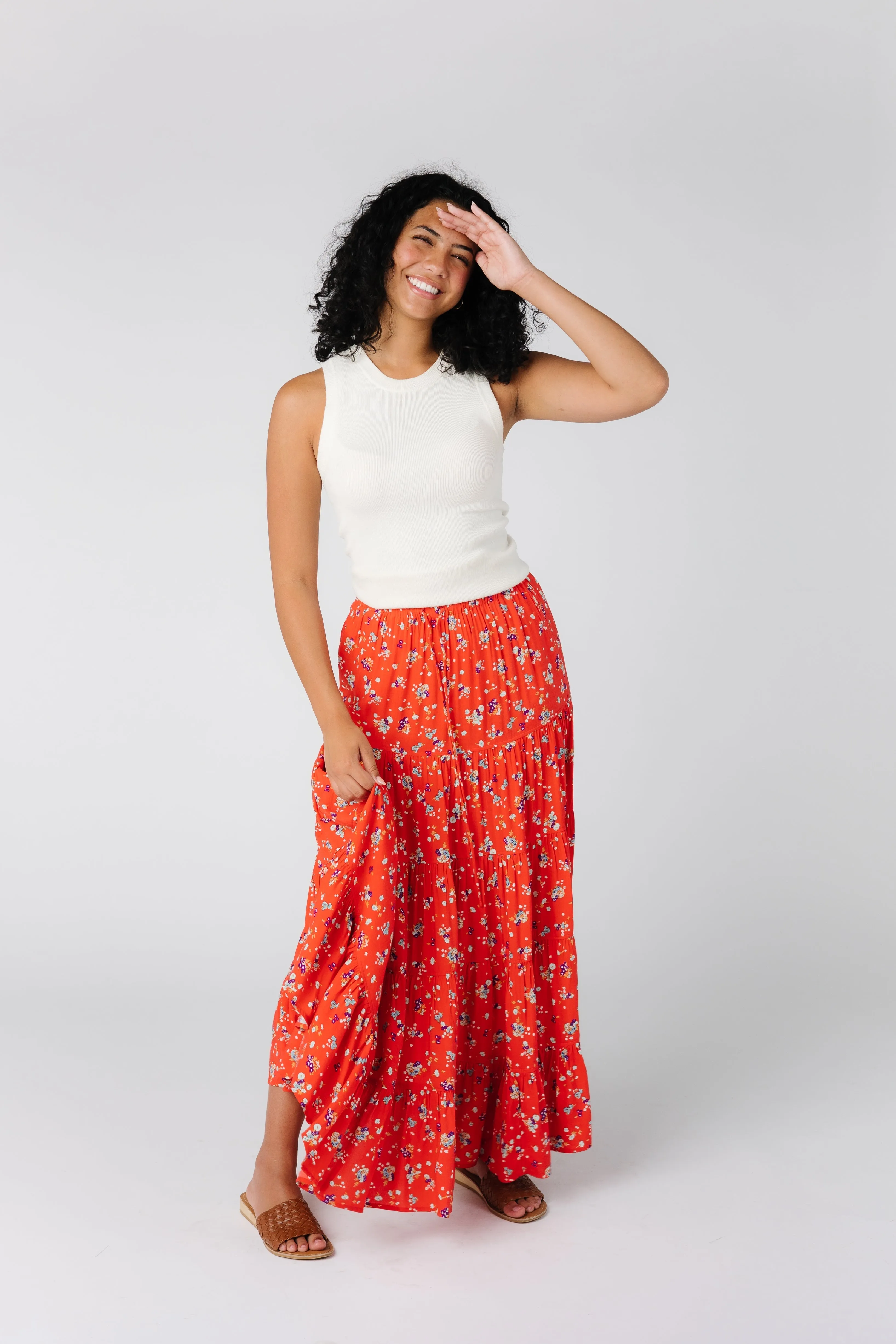 Citrus Sahara Coral Skirt