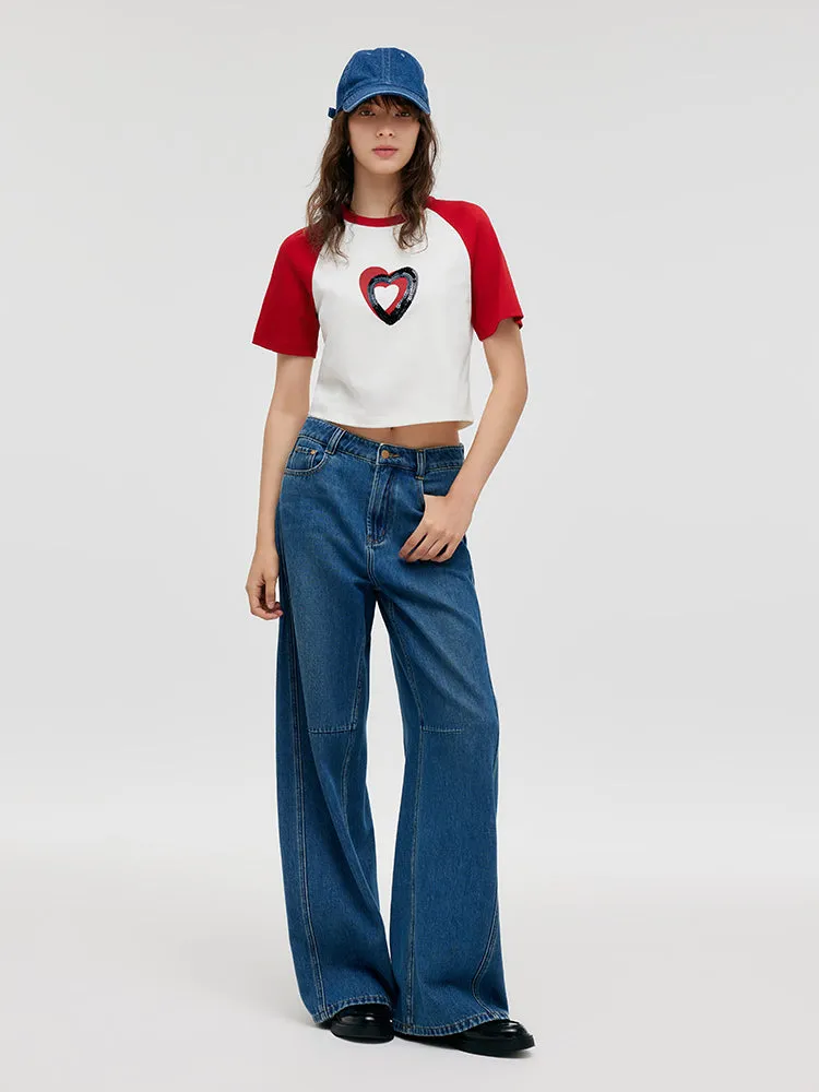 Denim Mid-Rise Women Baggy Jeans