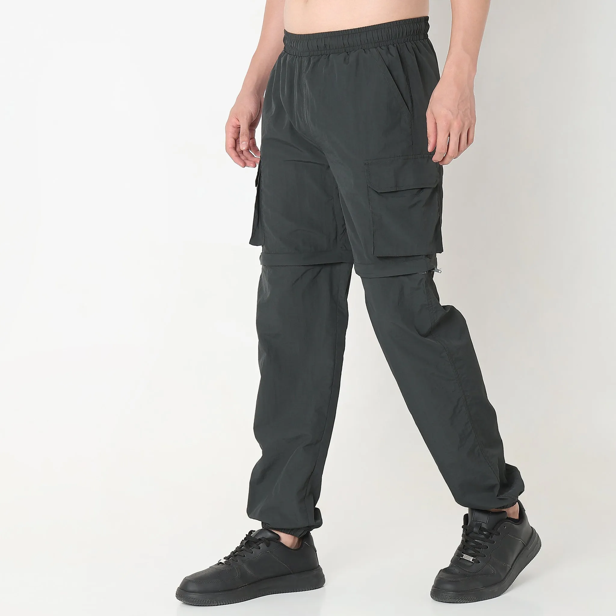 Detachable Zipper Oversize Camper Pants