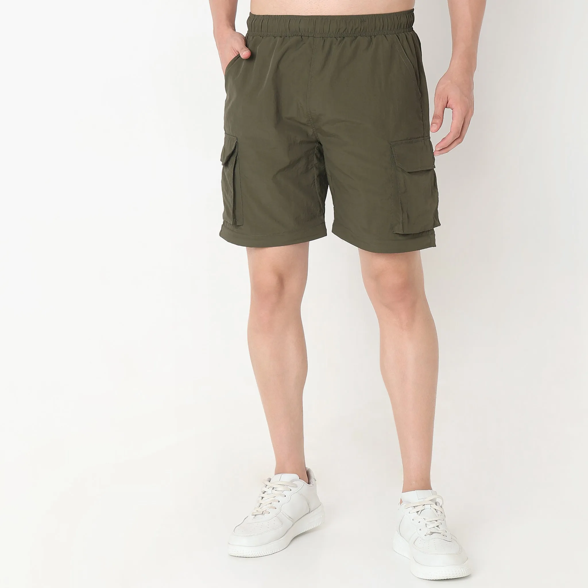 Detachable Zipper Oversize Camper Pants