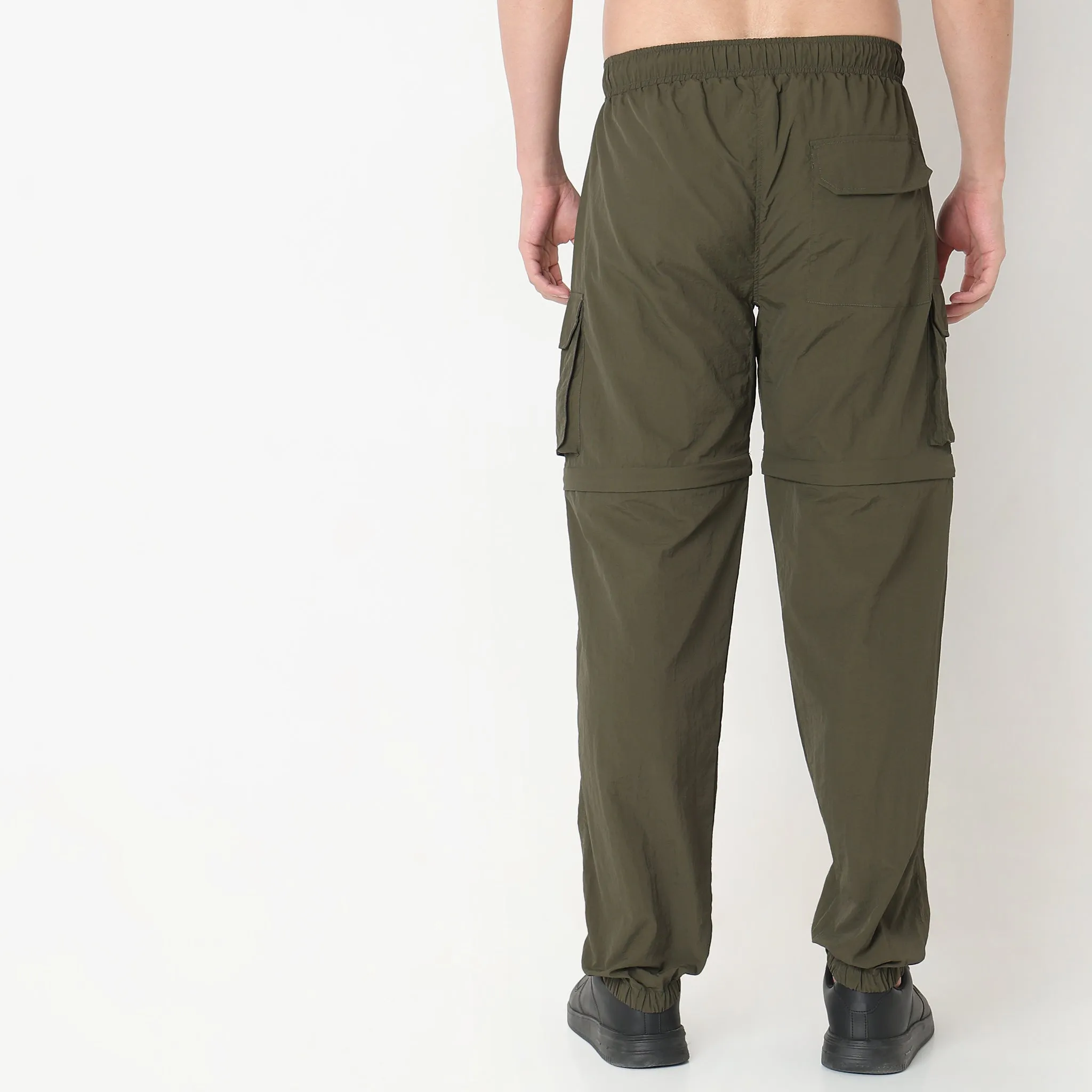 Detachable Zipper Oversize Camper Pants