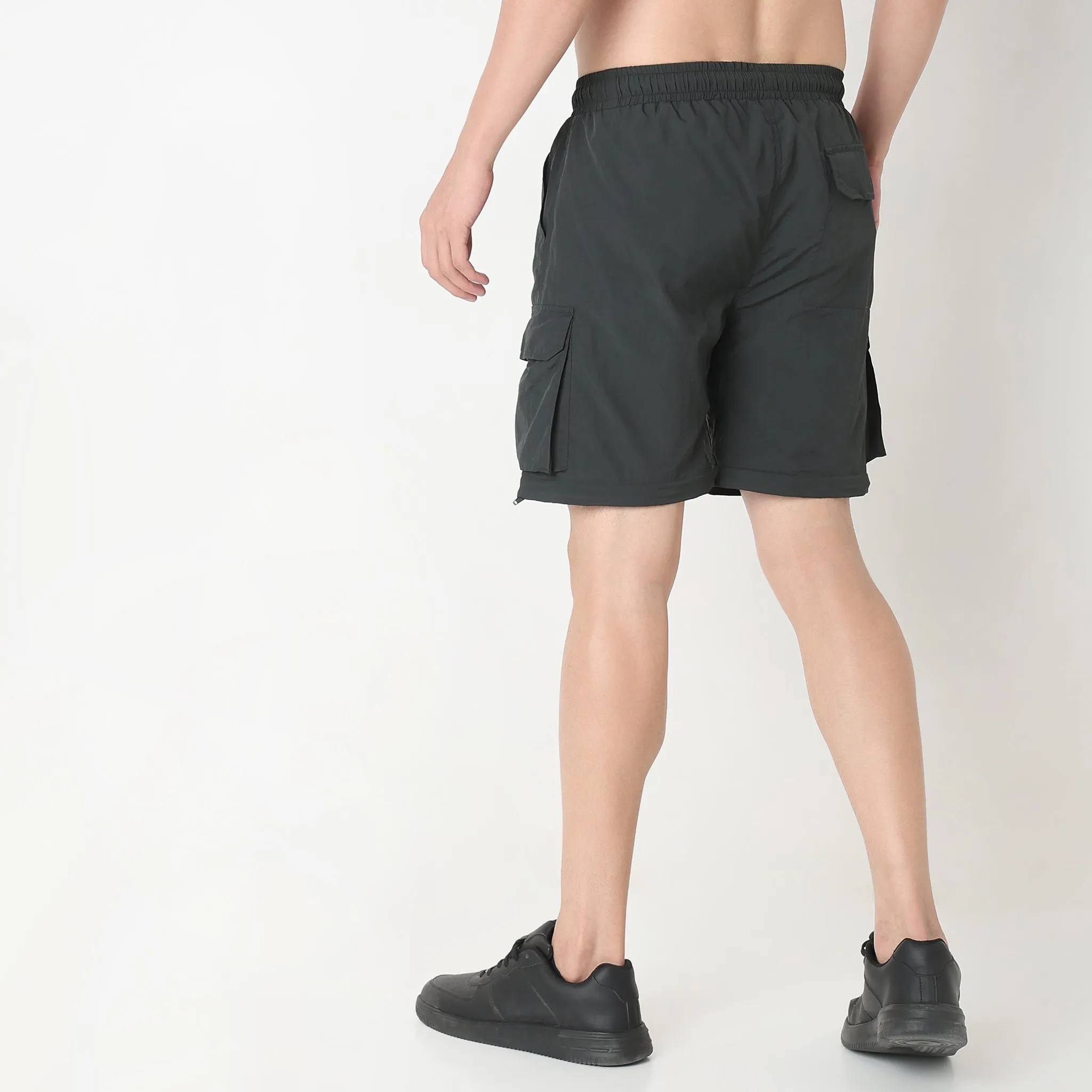 Detachable Zipper Oversize Camper Pants