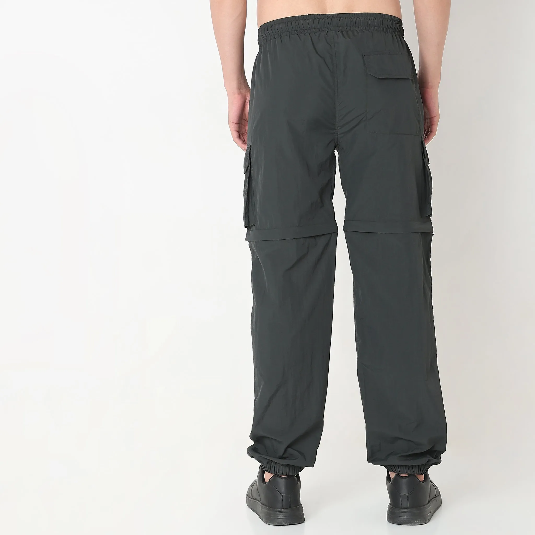 Detachable Zipper Oversize Camper Pants