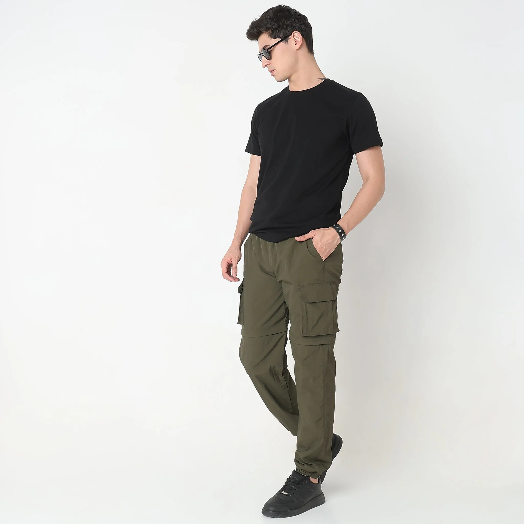 Detachable Zipper Oversize Camper Pants