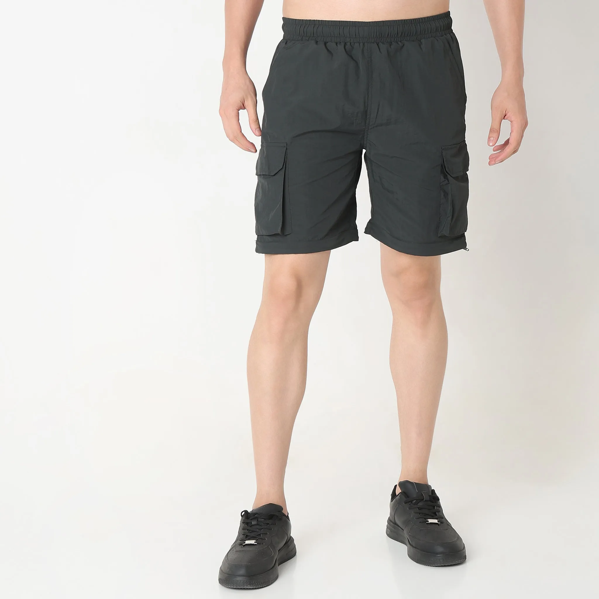 Detachable Zipper Oversize Camper Pants