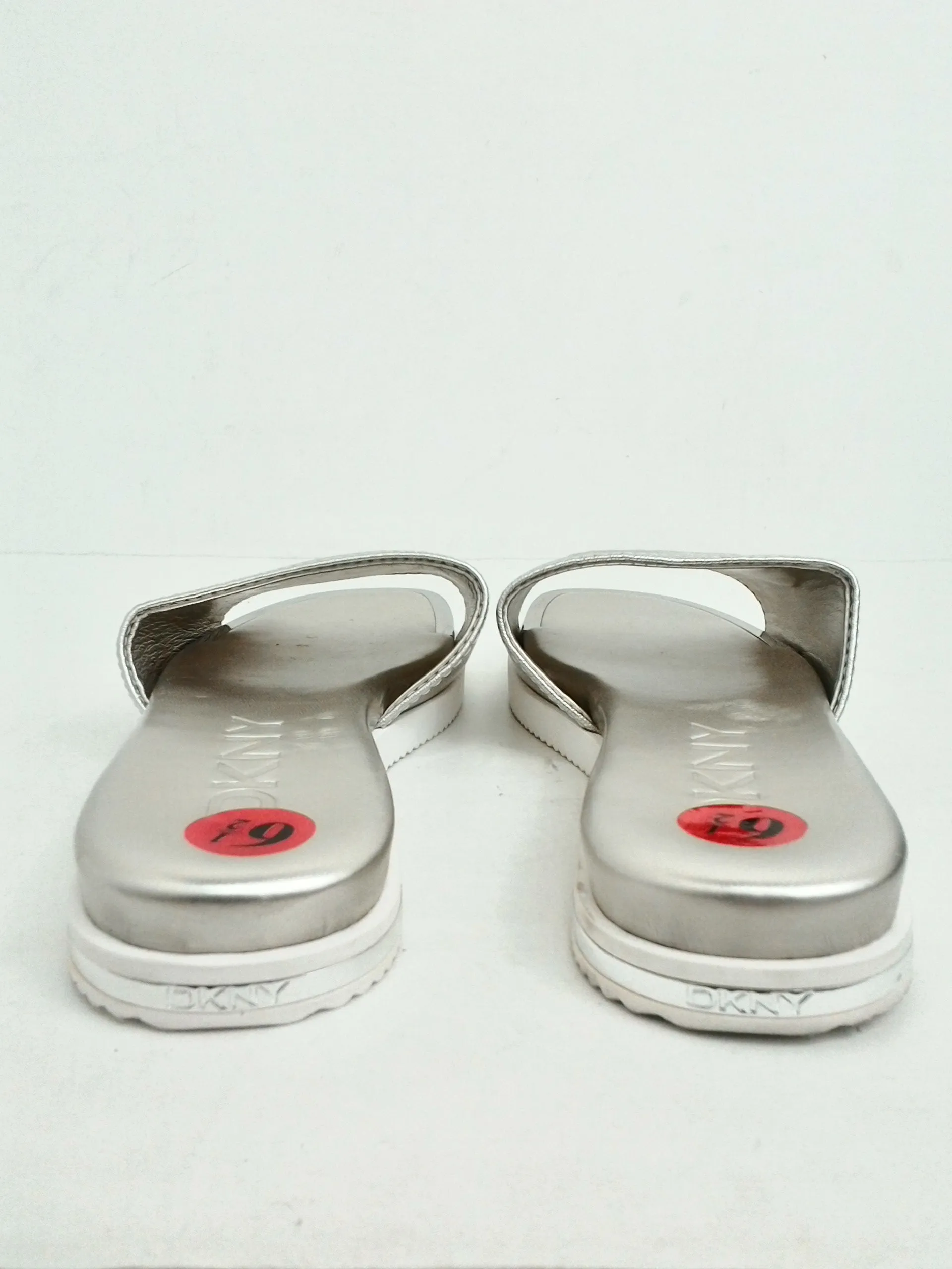 DNKY Women's Silver Sandals Size 6.5 M