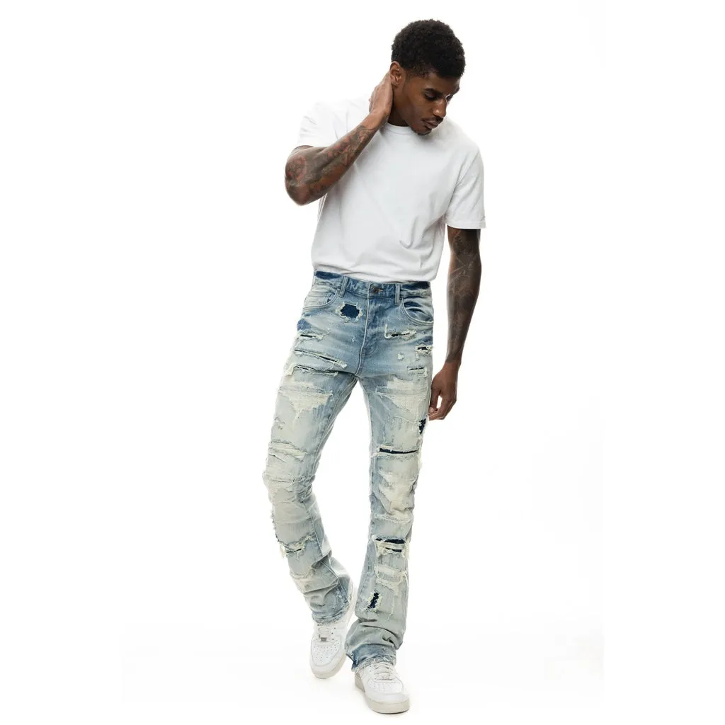 Double Layered Jeans - York Blue