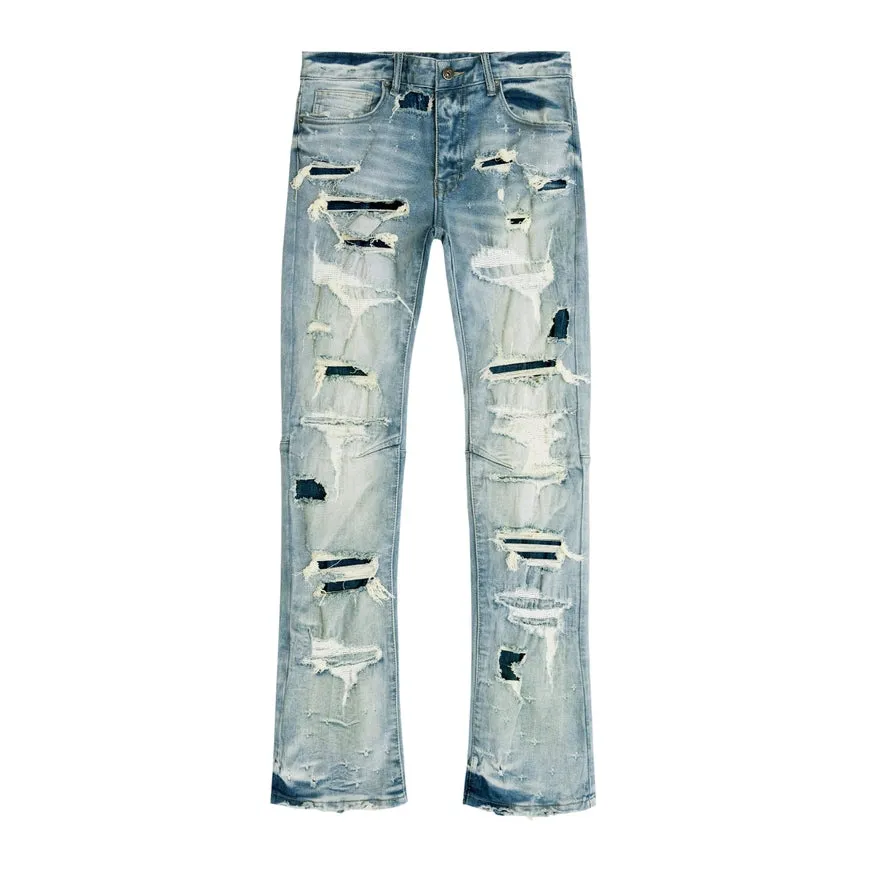 Double Layered Jeans - York Blue