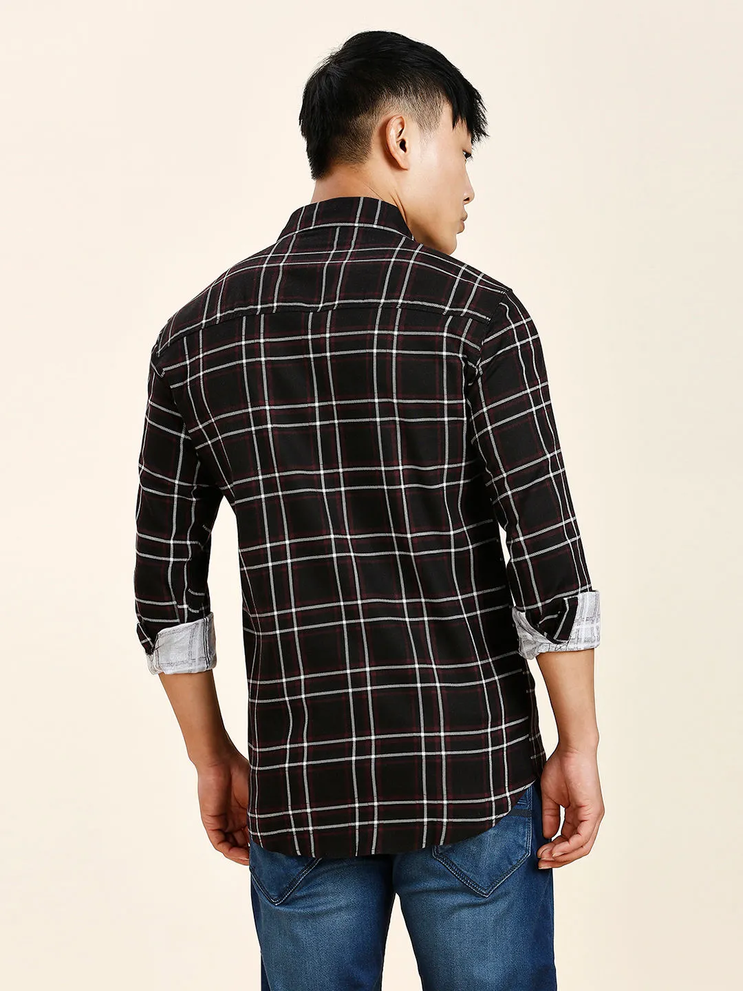 Drag Checked Men's Shirt