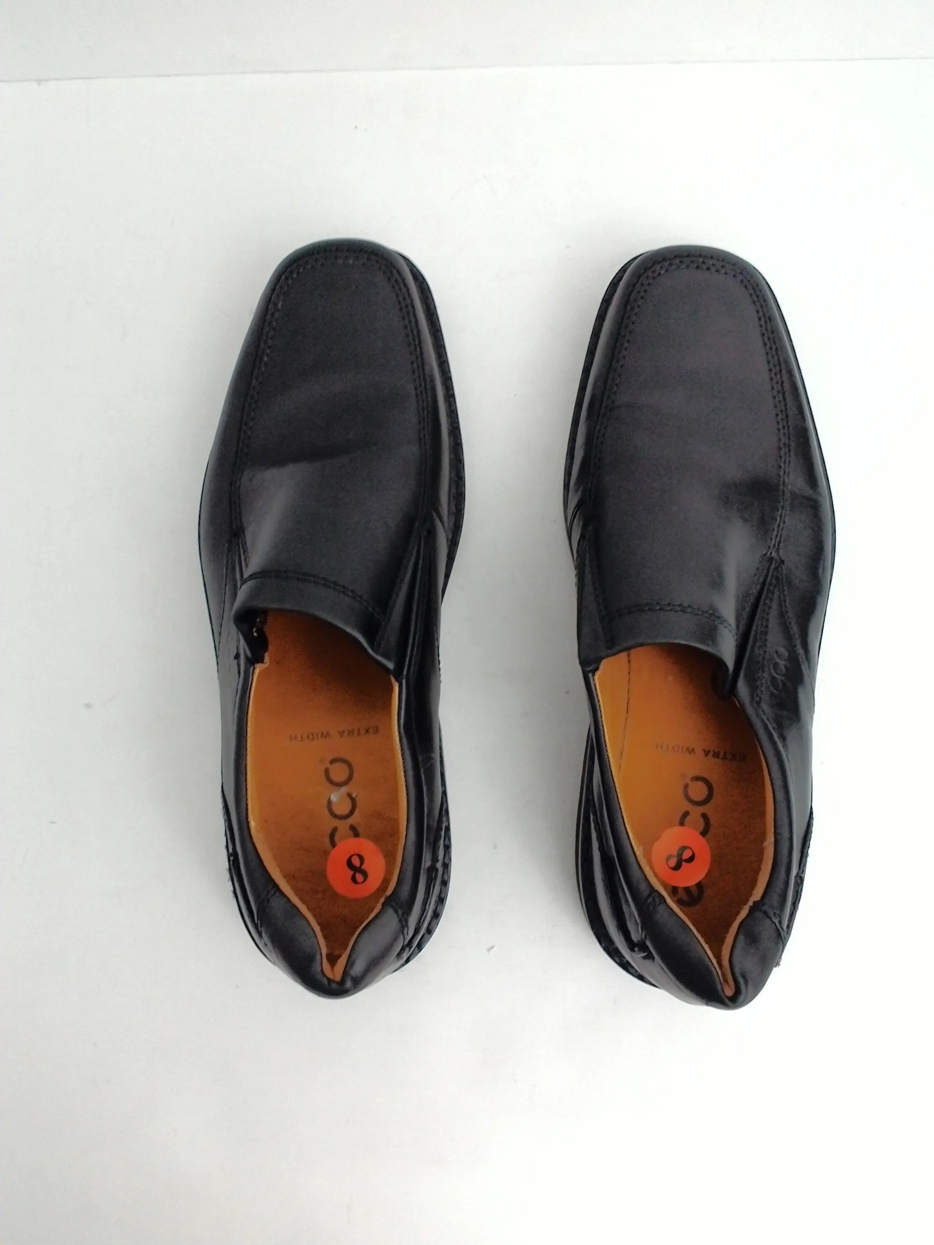 Ecco Men's Helsinki Comfort Loafers Black Leather Size 8 M