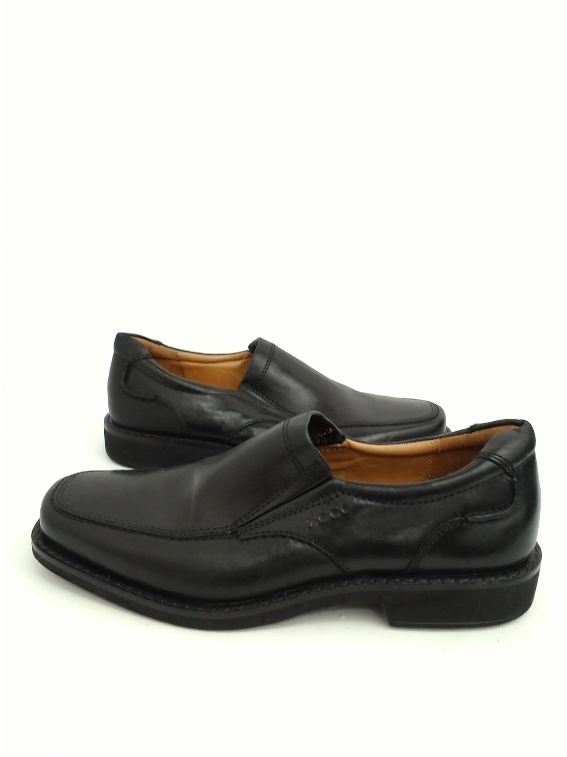 Ecco Men's Helsinki Comfort Loafers Black Leather Size 8 M