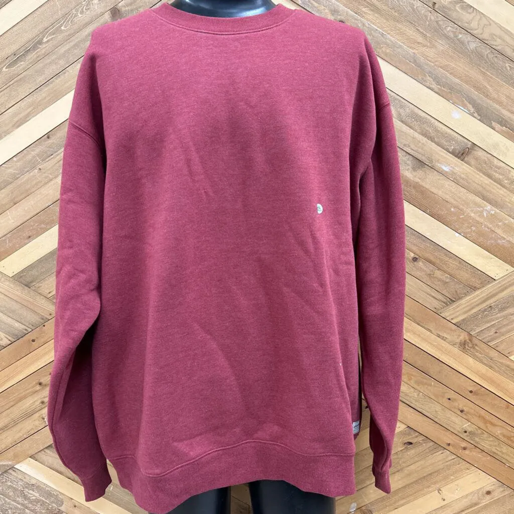 Eddie Bauer - Men's Crewneck Sweatshirt - MSRP $90: Red-men-XL - Tall