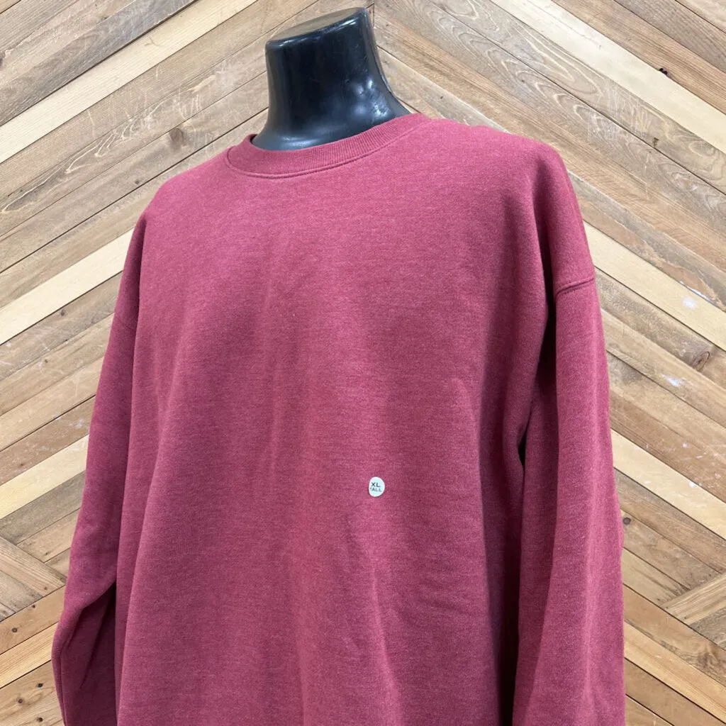 Eddie Bauer - Men's Crewneck Sweatshirt - MSRP $90: Red-men-XL - Tall