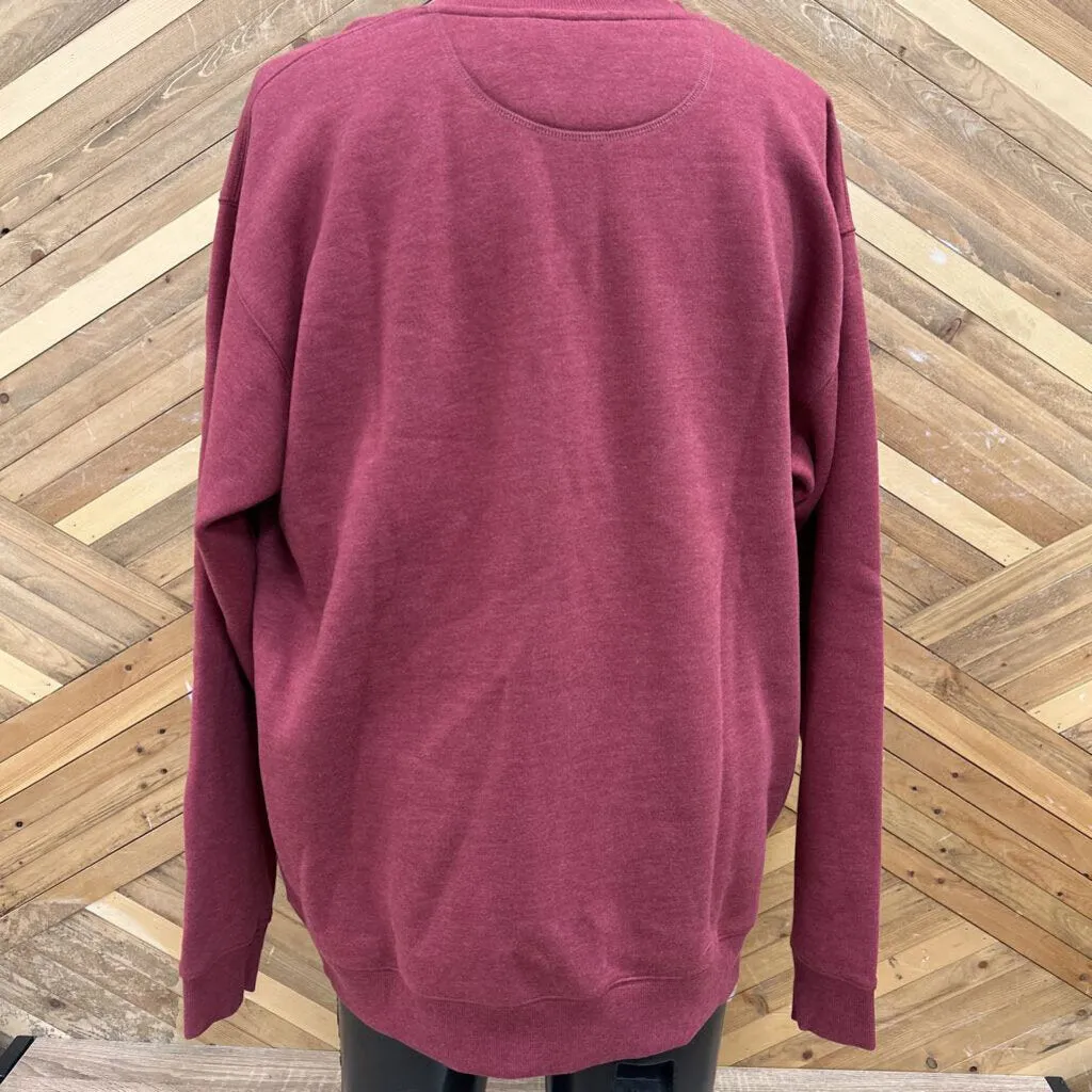 Eddie Bauer - Men's Crewneck Sweatshirt - MSRP $90: Red-men-XL - Tall