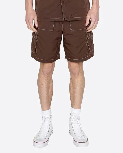 EPTM REWORK SNAP SHORTS BROWN