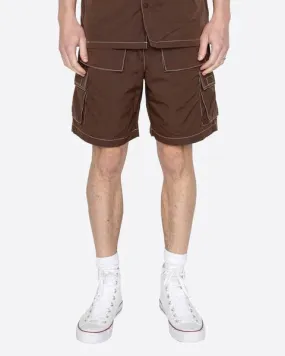 EPTM REWORK SNAP SHORTS BROWN